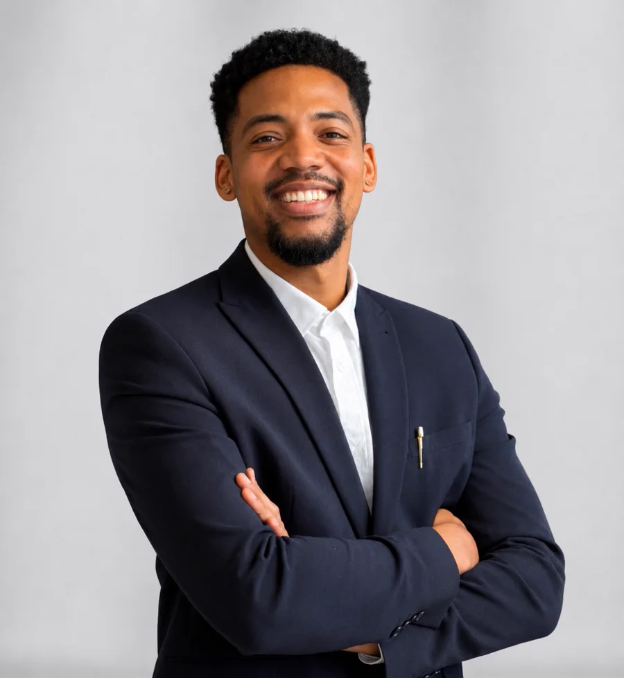Portrait of Athi Herber, Co-Founder of Umthombo